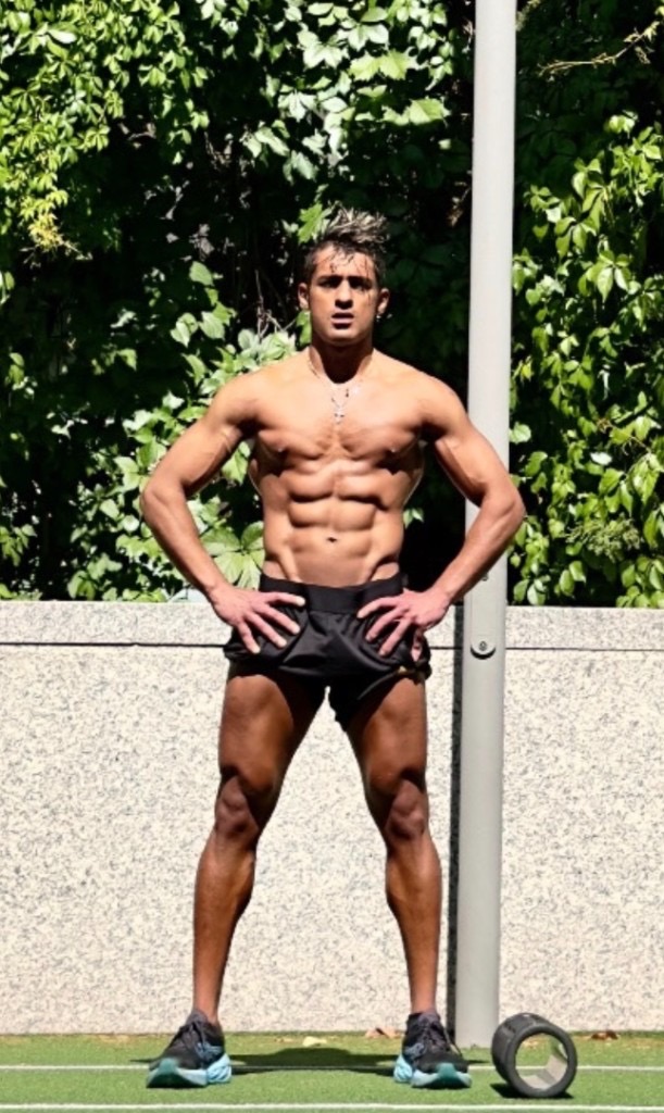 Gaurav Nandipura in an athletic stance outdoors